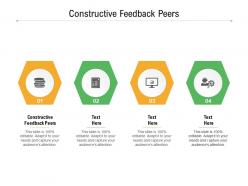 Constructive feedback peers ppt powerpoint presentation professional graphics pictures cpb