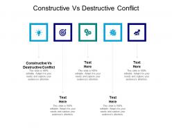 Constructive vs destructive conflict ppt layouts background designs cpb