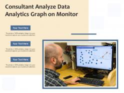 Consultant Analyze Data Analytics Graph On Monitor