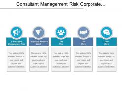 Consultant management risk corporate finance work corporate financing service cpb