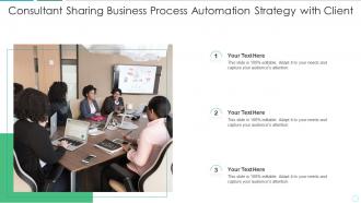 Consultant sharing business process automation strategy with client