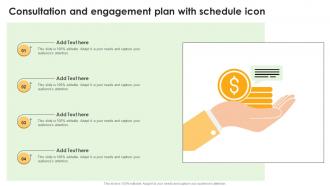 Consultation And Engagement Plan With Schedule Icon