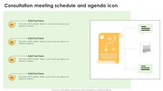 Consultation Meeting Schedule And Agenda Icon