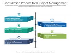 Consultation process for it project management