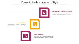 Consultative Management Style Ppt Powerpoint Presentation Template Microsoft Cpb