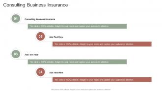 Consulting Business Insurance In Powerpoint And Google Slides Cpb