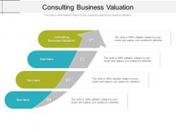 Consulting business valuation ppt powerpoint presentation slides templates cpb