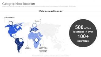 Consulting Company Profile Geographical Location Ppt Portfolio Elements CP SS