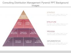 Consulting distribution management pyramid ppt background images