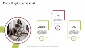 Consulting Expenses List In Powerpoint And Google Slides Cpb