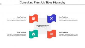 Consulting Firm Job Titles Hierarchy Ppt Powerpoint Presentation Outline Cpb