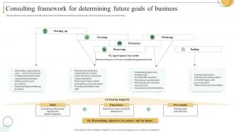 Consulting Framework For Determining Future Goals Of Business