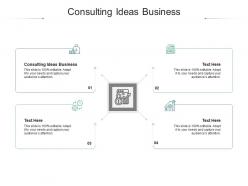 Consulting ideas business ppt powerpoint presentation portfolio display cpb