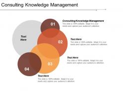 Consulting knowledge management ppt powerpoint presentation gallery graphics design cpb