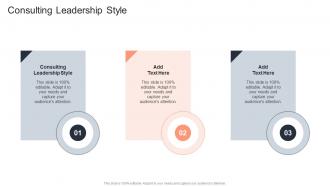 Consulting Leadership Style In Powerpoint And Google Slides Cpb