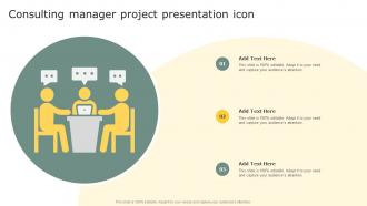 Consulting Manager Project Presentation Icon