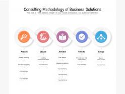 Consulting methodology of business solutions