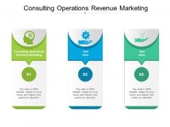 Consulting operations revenue marketing ppt powerpoint presentation styles tips cpb