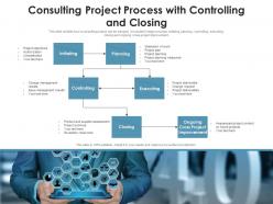 Consulting project process with controlling and closing