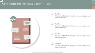 Consulting Project Status Activity Icon