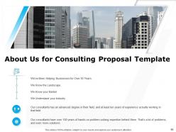 Consulting Proposal Template Powerpoint Presentation Slides