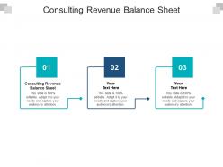 Consulting revenue balance sheet ppt powerpoint presentation visual aids pictures cpb