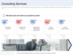 Consulting services cloud ppt layouts graphics