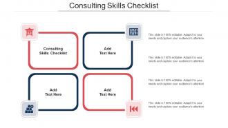 Consulting Skills Checklist Ppt Powerpoint Presentation Inspiration Layout Ideas Cpb