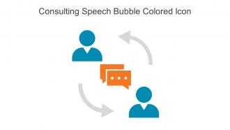 Consulting Speech Bubble Colored Icon In Powerpoint Pptx Png And Editable Eps Format