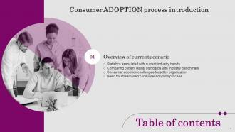 Consumer Adoption Process Introduction Powerpoint Presentation Slides Engaging Downloadable