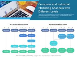 Consumer and industrial marketing channels with different levels