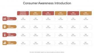 Consumer Awareness Introduction In Powerpoint And Google Slides Cpb