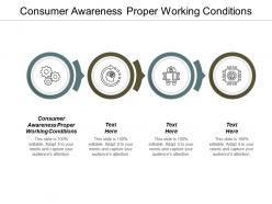 Consumer awareness proper working conditions ppt powerpoint presentation visual aids portfolio cpb