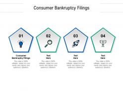 Consumer bankruptcy filings ppt powerpoint presentation visual aids backgrounds cpb