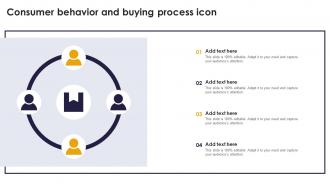Consumer Behavior And Buying Process Icon