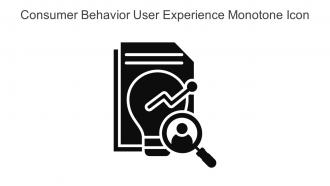 Consumer Behavior User Experience Monotone Icon In Powerpoint Pptx Png And Editable Eps Format