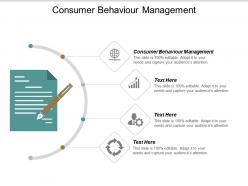 Consumer behaviour management ppt powerpoint presentation file background image cpb