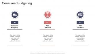 Consumer Budgeting In Powerpoint And Google Slides Cpb