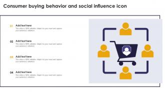 Consumer Buying Behavior And Social Influence Icon