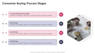 Consumer Buying Process Stages In Powerpoint And Google Slides Cpb