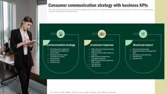 Consumer Communication Strategy With Business KPIs Developing Corporate Communication Strategy Plan