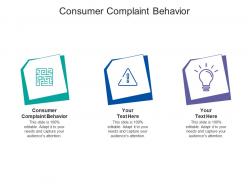 Consumer complaint behavior ppt powerpoint presentation pictures graphics tutorials cpb