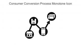 Consumer Conversion Process Monotone Icon In Powerpoint Pptx Png And Editable Eps Format