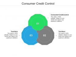 Consumer credit control ppt powerpoint presentation summary graphics example cpb