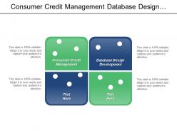 Consumer credit management database design development management study cpb