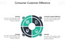 Consumer customer difference ppt powerpoint presentation layouts guide cpb