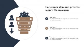 Consumer Demand Process Icon With An Arrow