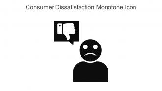 Consumer Dissatisfaction Monotone Icon In Powerpoint Pptx Png And Editable Eps Format