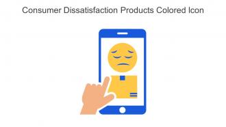 Consumer Dissatisfaction Products Colored Icon In Powerpoint Pptx Png And Editable Eps Format
