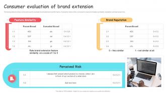 Consumer Evaluation Of Brand Extension Ppt Demonstration